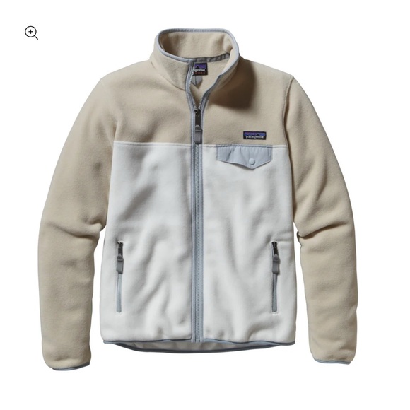 Patagonia Jackets & Blazers - Patagonia Cream and Gray Fleece Synchilla Jacket